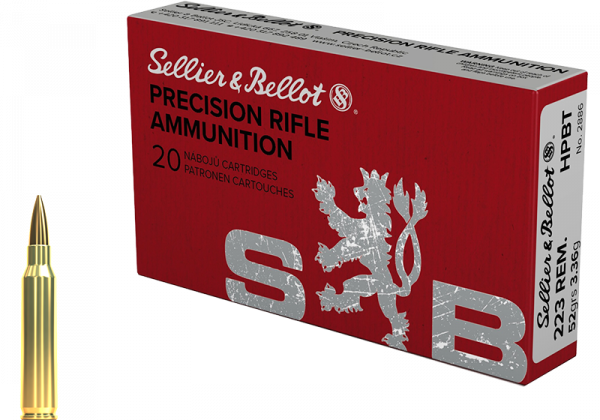 Sellier & Bellot Target Match .223 Rem BTHP 52 grs Büchsenpatronen