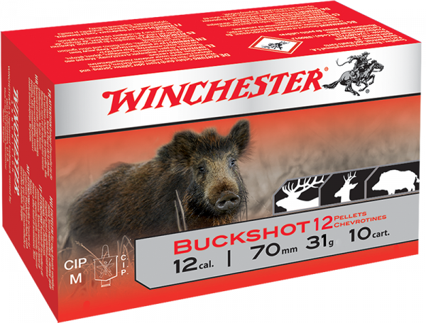 Winchester Standard Buckshot 12/70 30,5 gr Schrotpatronen