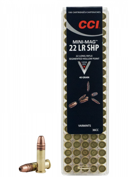 CCI Mini Mag Segmented HP .22 LR HP 40 grs Kleinkaliberpatronen