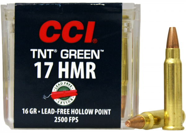 CCI TNT Green .17 HMR HP 16 grs Kleinkaliberpatronen