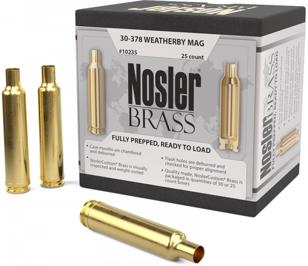 Nosler Premium Brass .30-.378 Wby Mag Langwaffen Hülsen