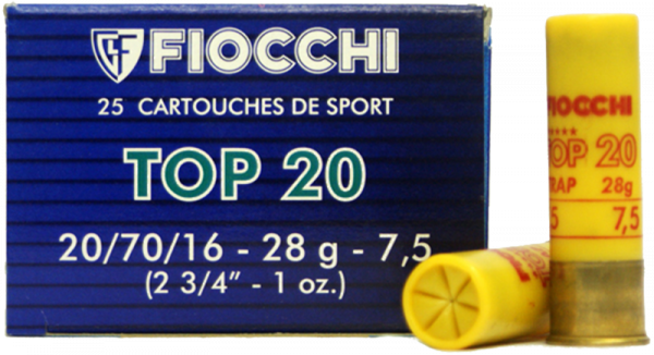 Fiocchi F20 Trap 20/70 28 gr Schrotpatronen