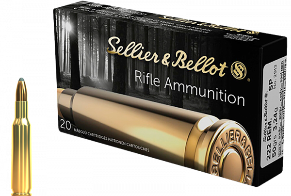 Sellier & Bellot Standard .222 Rem SJSP 50 grs Büchsenpatronen 1