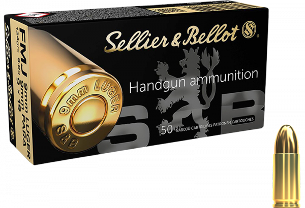 Sellier & Bellot Standard 9mm Luger (9x19) FMJ 124 grs Pistolenpatronen 1