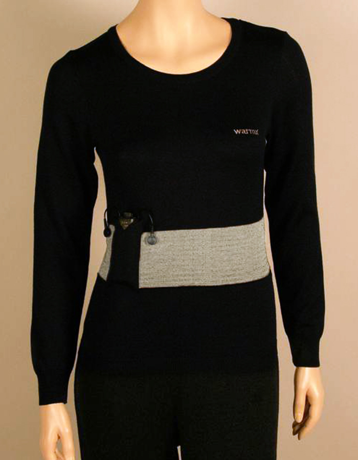 WarmX Undershirt 1/4-Arm beheizbares Unterhemd Funktionsunterwäsche  Unterwäsche Damen Schwarz 44 Polycolon bestellen, WarmX Unterhemden  Online-Shop