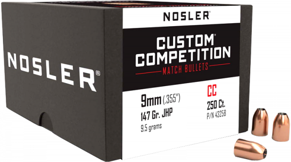 Nosler Custom Competition Kurzwaffengeschosse 1