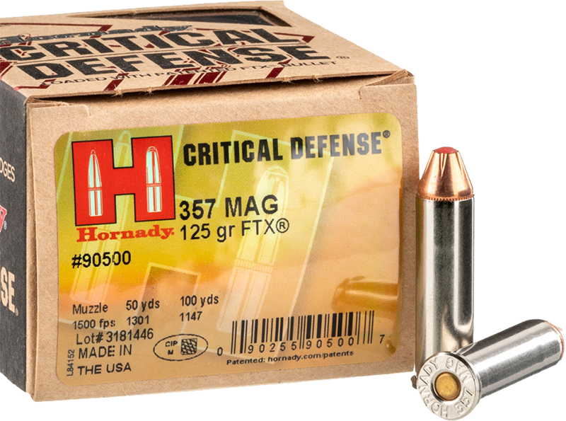 Hornady Critical Defense 357 Mag Ftx 125 Grs Revolverpatronen