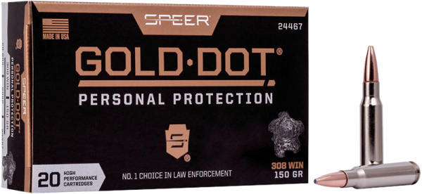 Speer Gold Dot Personal Protection .308 Win Speer Gold Dot SP 150 grs Büchsenpatronen
