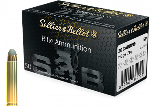 Sellier & Bellot Standard .30 Carbine SJSP 110 grs Büchsenpatronen