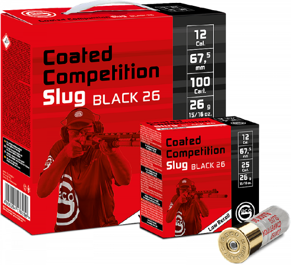 Geco Coated Competition Slug Black 12/67,5 26 g Flintenlaufgeschoss