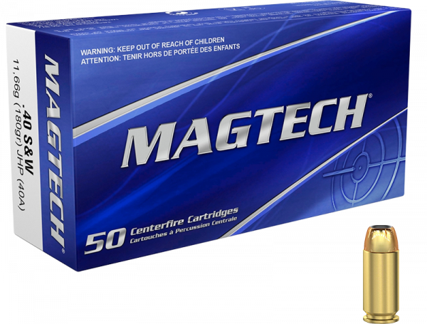 Magtech Standard .40 S&W JHP 180 grs Pistolenpatronen