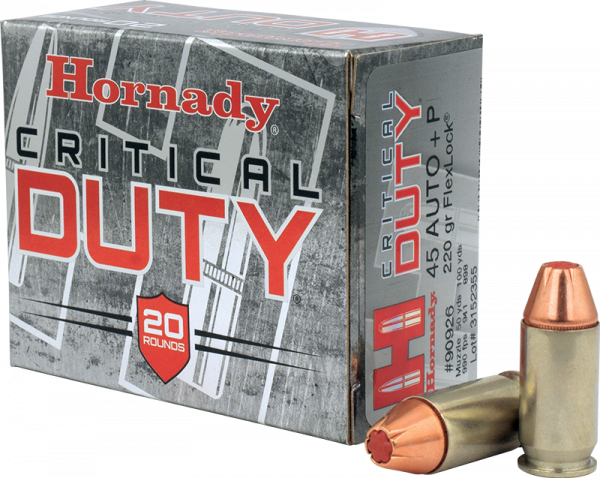 Hornady Critical Duty .45 ACP +P FlexLock 220 grs Pistolenpatronen