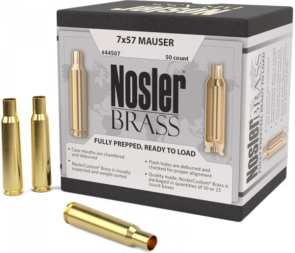 Nosler Premium Brass 7x57 Langwaffen Hülsen