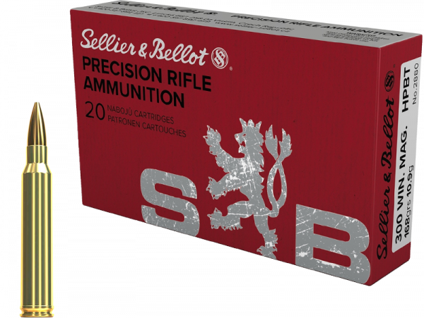 Sellier & Bellot SMK .300 Win Mag Sierra MatchKing 168 grs Büchsenpatronen