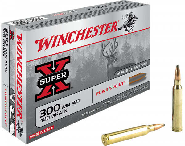 Winchester Super X .300 Win Mag Winchester Power Point 180 grs Büchsenpatronen
