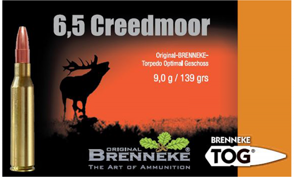 Brenneke TOG 6,5mm Creedmoor 139 grs Büchsenpatronen