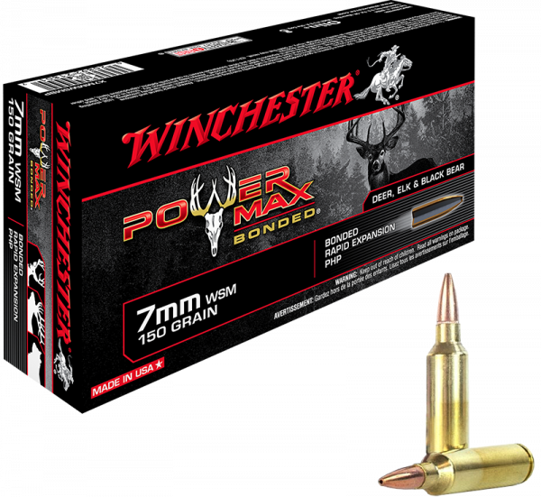 Winchester Power Max 7mm WSM 150 grs Büchsenpatronen