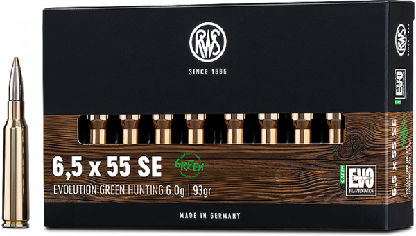 RWS Evolution Green 6,5x55 SE EVO Green 93 grs Büchsenpatronen