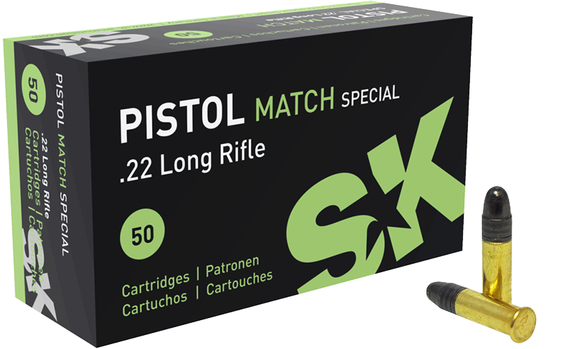 Sk Pistol Match Special 22 Lr Lrn 40 Grs Kleinkaliberpatronen