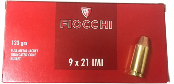 Fiocchi Classic 9x21  FMJ Flat 123 grs Pistolenpatronen