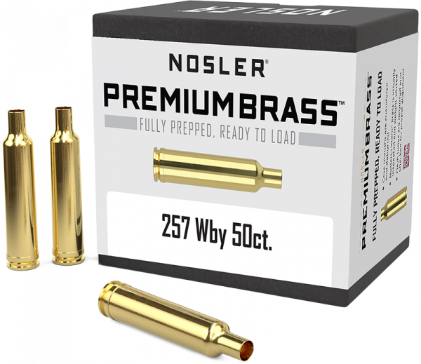 Nosler Premium Brass .257 Wby Mag Langwaffen Hülsen