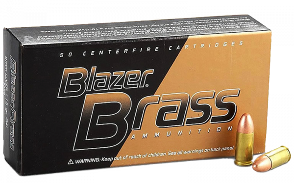 Blazer Brass 9mm Luger (9x19) FMJ 115grs Pistolenpatronen