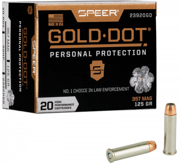 Speer Gold Dot Personal Protection .357 Mag Speer Gold Dot HP 125 grs Revolverpatronen