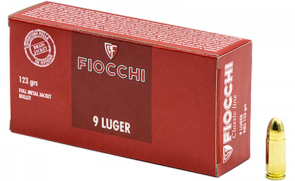 Fiocchi Classic 9mm Luger (9x19) FMJ 123 grs Pistolenpatronen