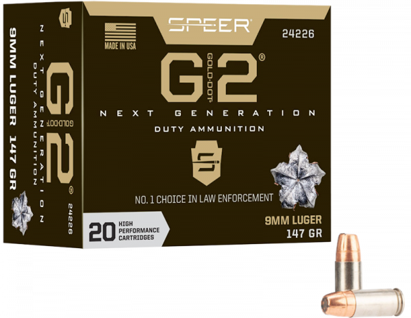 Speer LE Gold Dot G2 Duty 9mm Luger (9x19) Speer Gold Dot G2 147 grs Pistolenpatronen 1