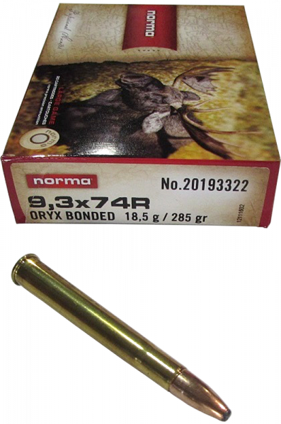 Norma Oryx 9,3x74 R 285 grs Büchsenpatronen