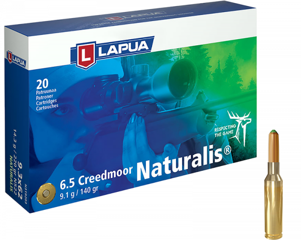 Lapua Naturalis 6,5mm Creedmoor 140 grs Büchsenpatronen