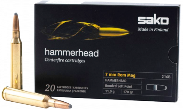 Sako Hammerhead 7mm Rem Mag 170 grs Büchsenpatronen