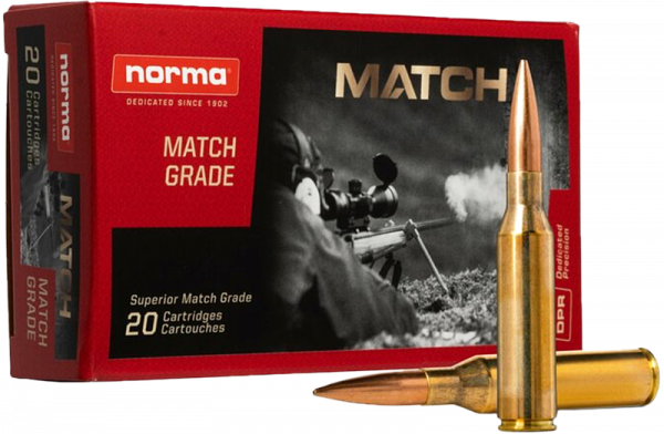 Norma Match Line .338 Norma Mag Sierra MatchKing 300 grs Büchsenpatronen