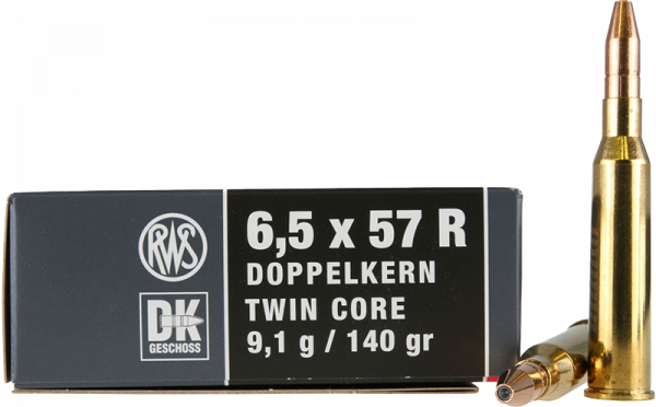 RWS Doppelkern 6,5x57 R DK 140 grs Büchsenpatronen
