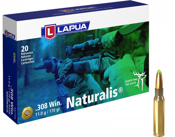 Lapua Naturalis .308 Win 170 grs Büchsenpatronen