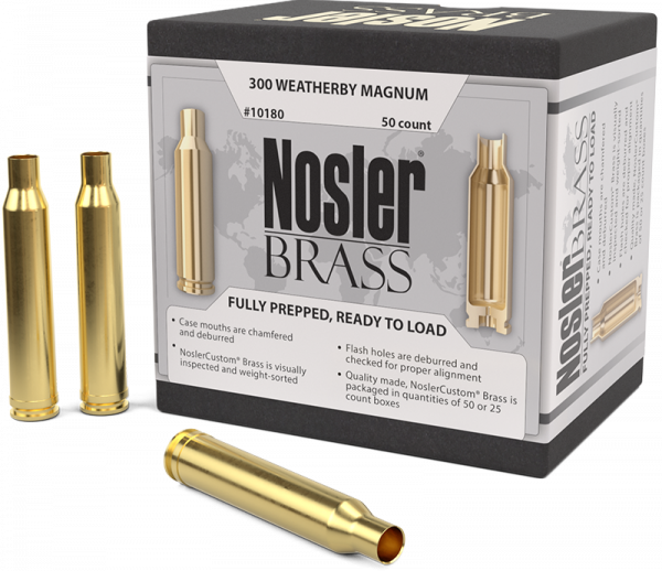 Nosler Premium Brass .300 Wby Mag Langwaffen Hülsen