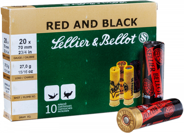 Sellier & Bellot Red and Black 20/70 27 g Schrotpatronen 1