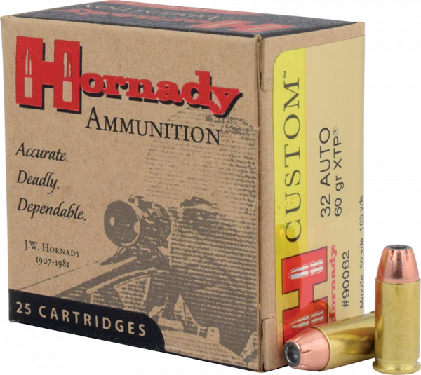 Hornady Custom 7,65mm Browning (.32 ACP) XTP 60 grs Pistolenpatronen