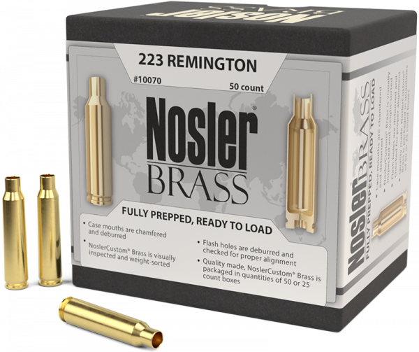 Nosler Premium Brass .223 Rem Langwaffen Hülsen 1