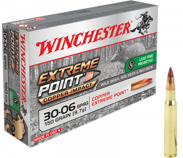 Winchester Extreme Point Copper Impact .30-06 Springfield 150 grs Büchsenpatronen