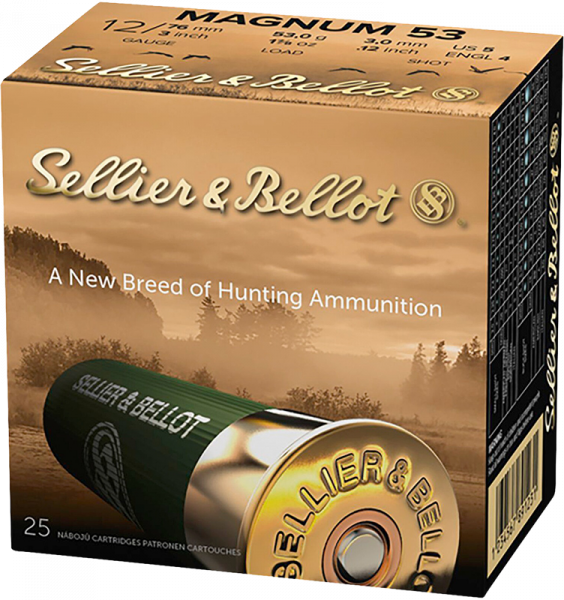 Sellier & Bellot Magnum 53 12/76 53 gr Schrotpatronen 2