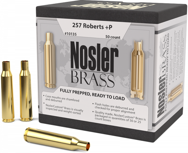 Nosler Premium Brass .257 Roberts Langwaffen Hülsen