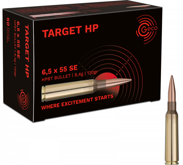 Geco Target HP 6,5x55 SE BTHP 130 grs Büchsenpatronen