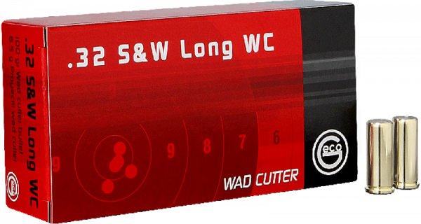 Geco Standard .32 S&W Long Wad Cut. WC 100 grs Revolverpatronen