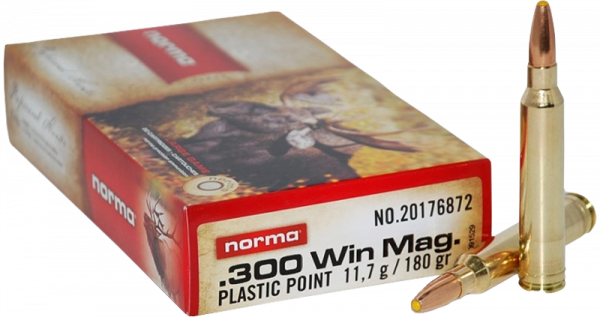 Norma Plastikspitze .300 Win Mag 180 grs Büchsenpatronen