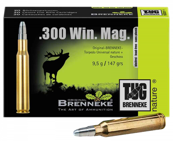 Brenneke .300 Win Mag TUG nature+ 147 grs Büchsenpatronen