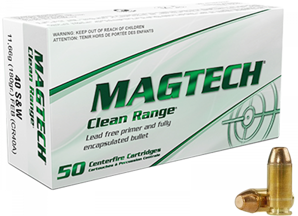Magtech Clean Range .40 S&W Magtech FEB Flat 180 grs Pistolenpatronen