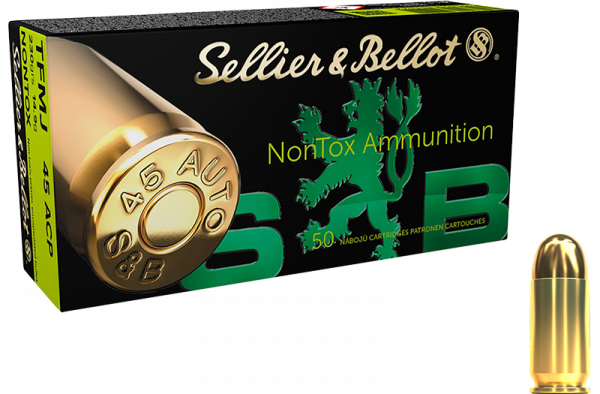 Sellier & Bellot NonTox .45 ACP TFMJ 230 grs Pistolenpatronen