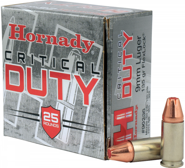 Hornady Critical Duty 9mm Luger (9x19) FlexLock 135 grs Pistolenpatronen