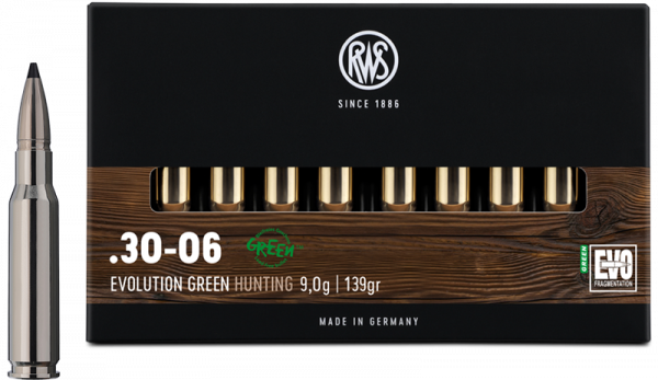 RWS Evolution Green .30-06 Springfield EVO Green 139 grs Büchsenpatronen
